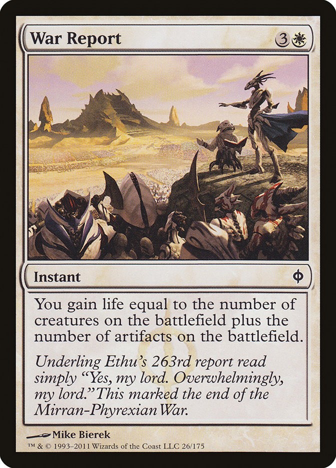 MTG Magic the Gathering War Report (26/181) New Phyrexia LP