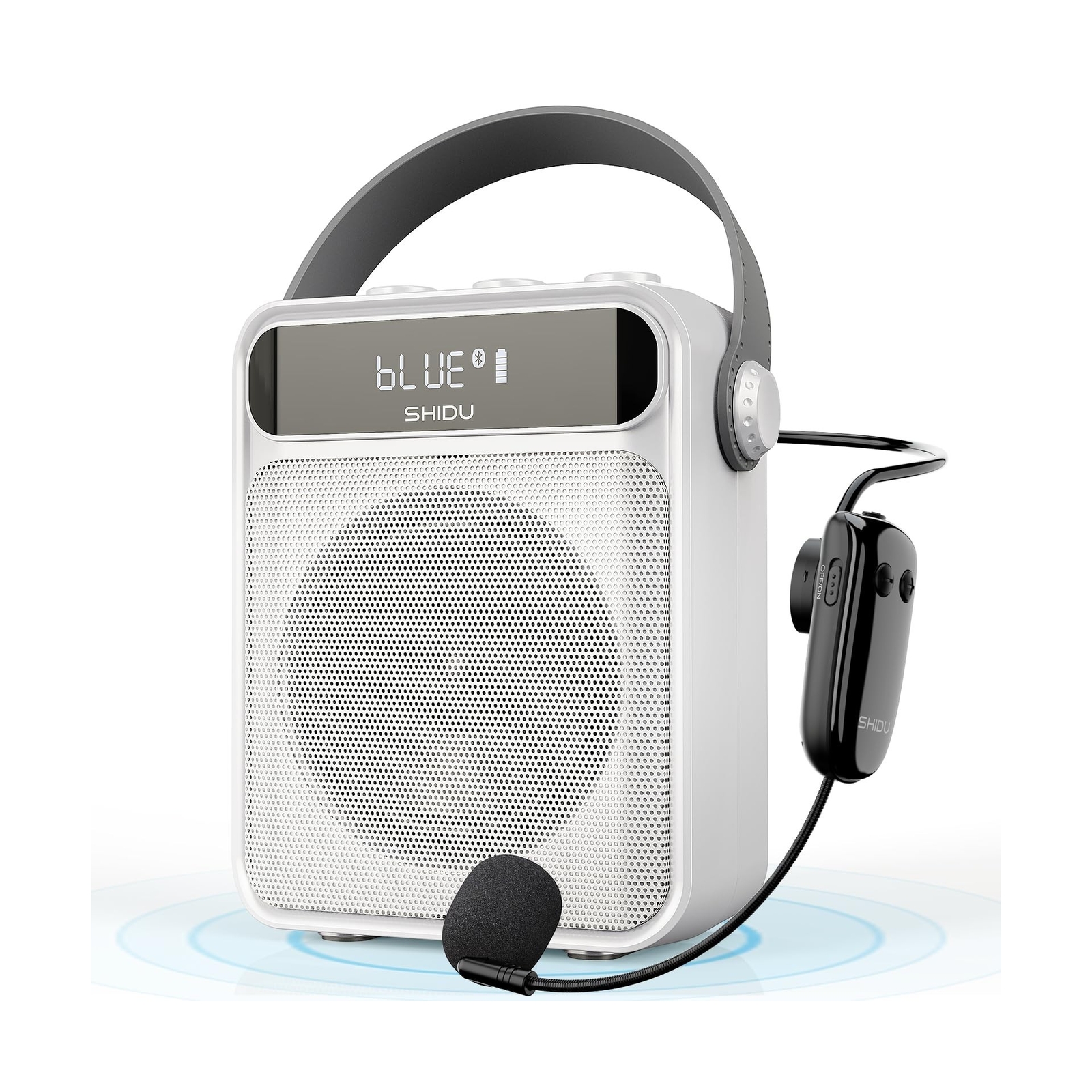 SHIDU Voice Amplifier with Wireless Microphone Headset, Wireless Voice Amplif...