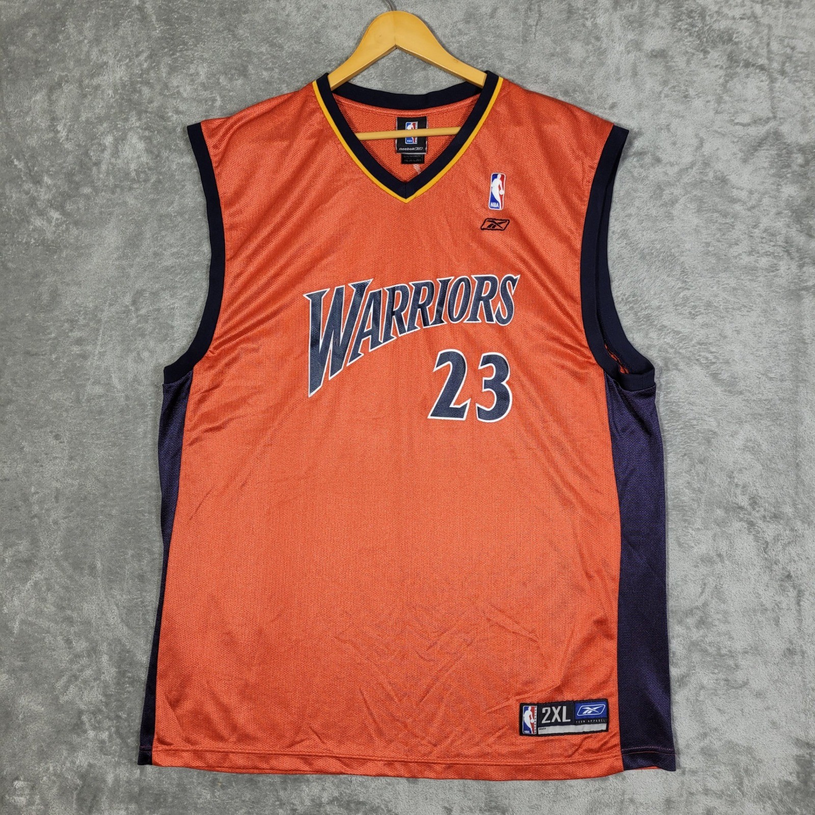 NBA Reebok Golden State Warriors Jason Richardson Jersey 2XL Orange Mens