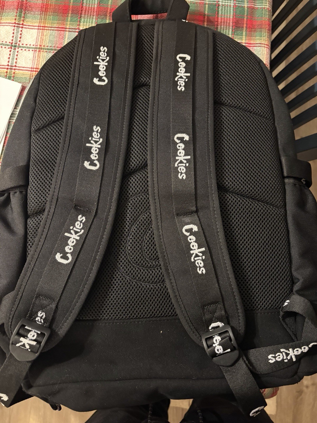 Cookies Smell Proof Backpack Black Zip Closure