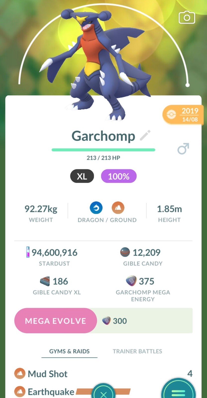 Garchomp | High CP Same Day Trade | Pokemon Trade Go