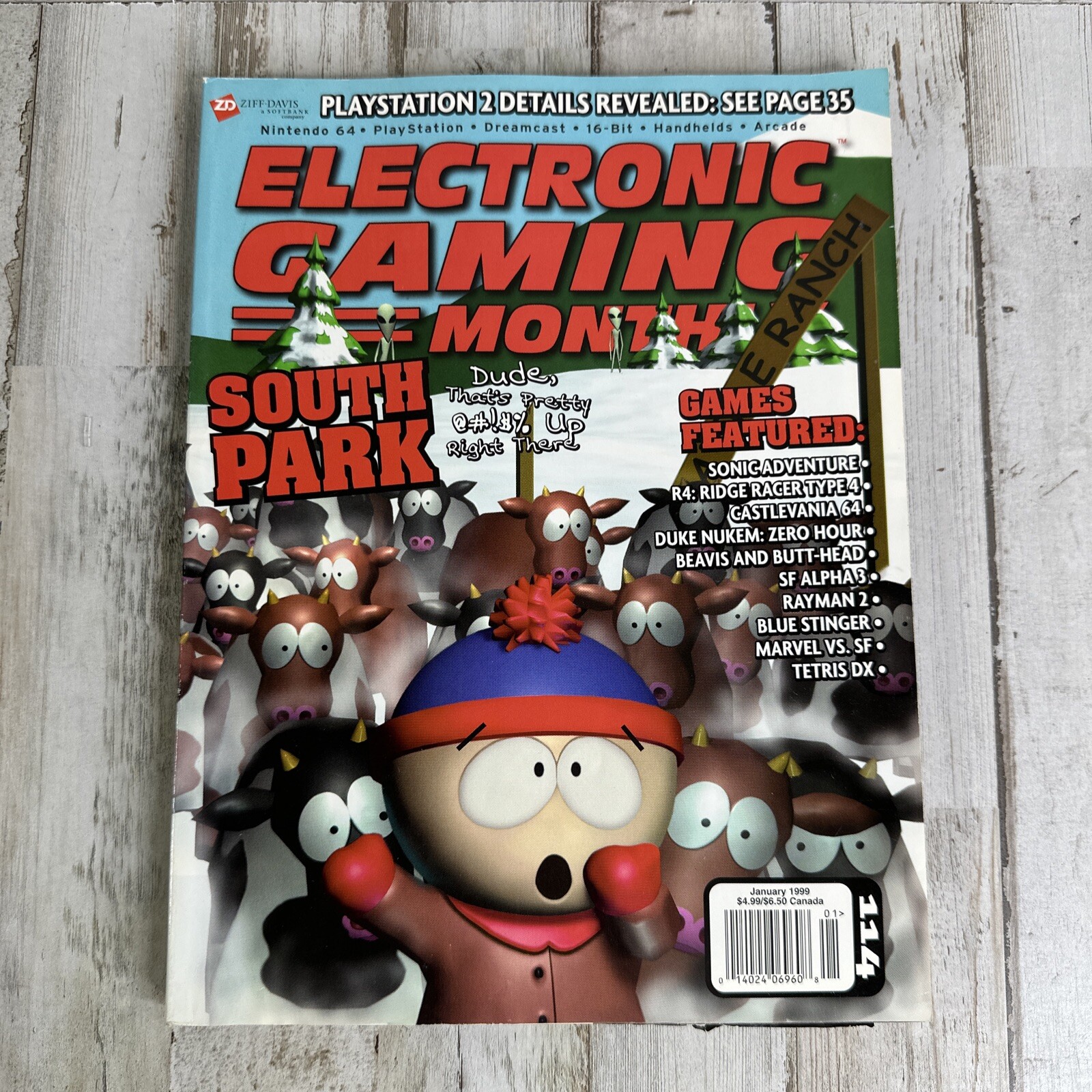 EGM Electronic Gaming Monthly Magazine January 1999 #114 South Park Stan Cover