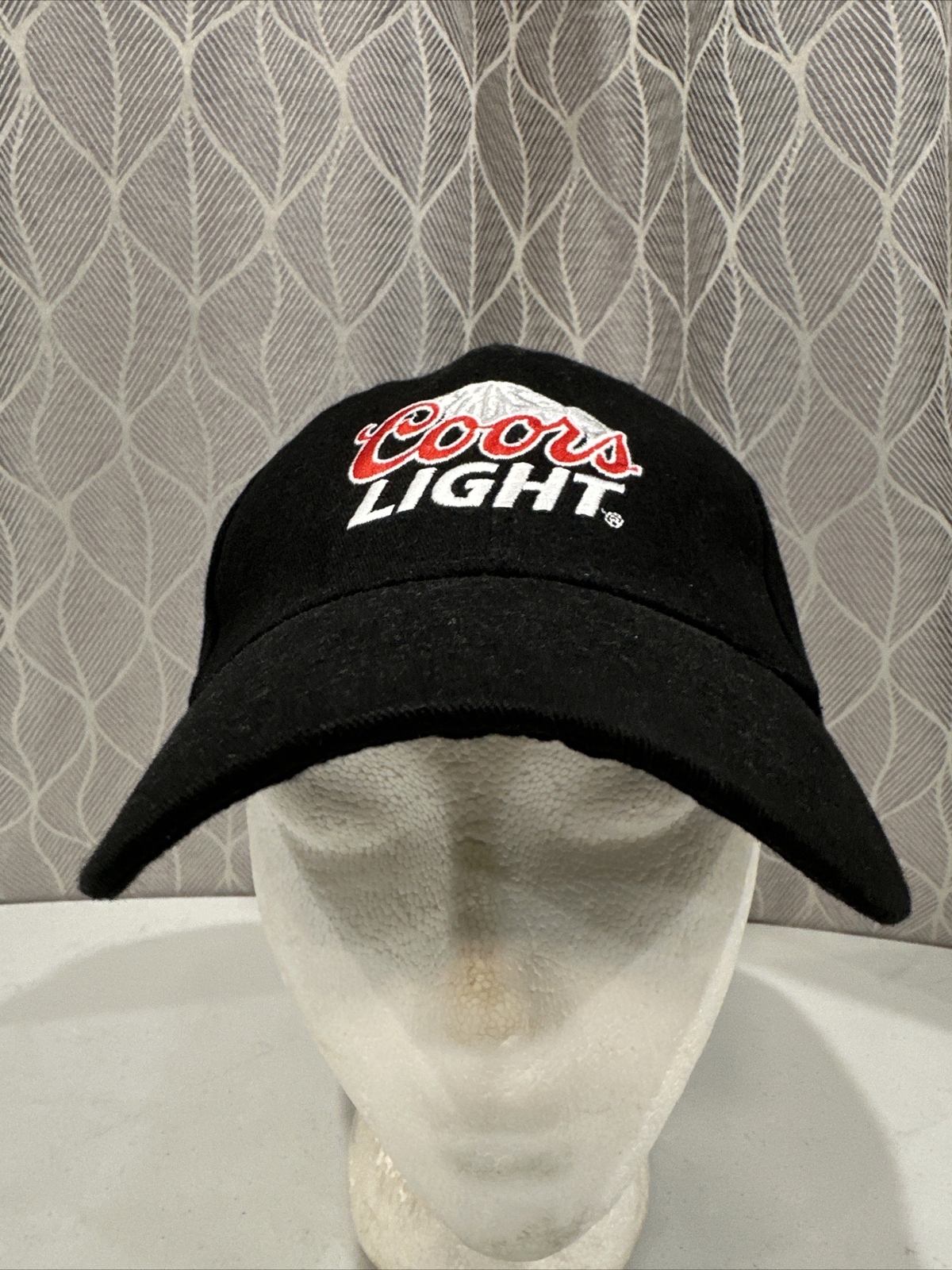 Coors Light Hook and Loop Strap Black Hat