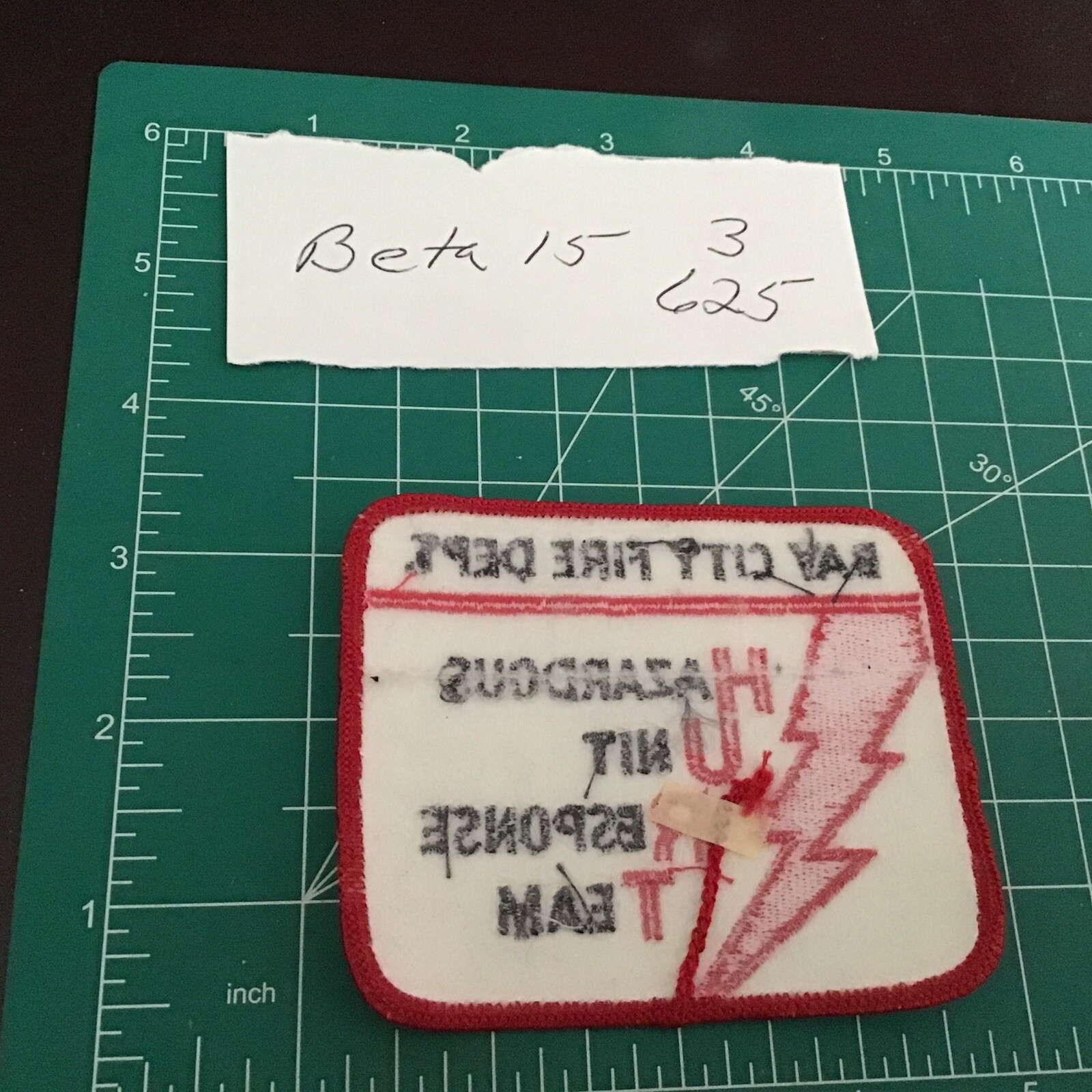 Vintage Obsolete Fire Department Patch Bay City