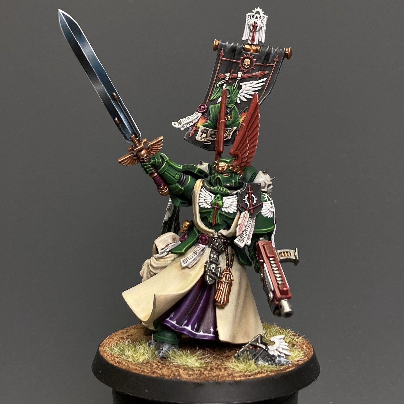 Warhammer 40k Dark Angels Azrael Supreme Grand Master Games Workshop Painted