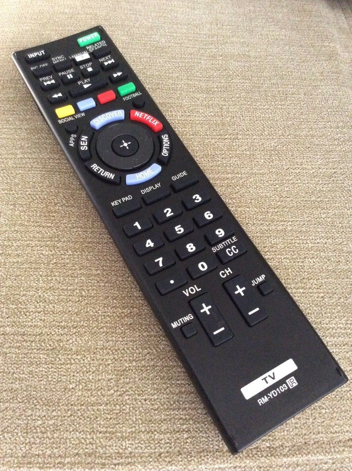 New Sony XBR-65X857D XBR-65X857E XBR-65X900A XBR-65X900B Remote Control