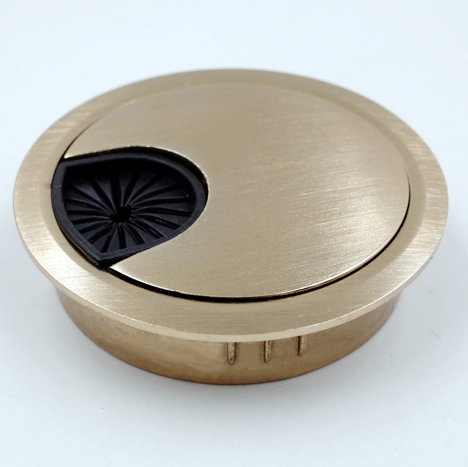 Jetland Desk Grommet for Wire Organizer - Brushed Golden, 2-3/8" Hole, GBG60,...