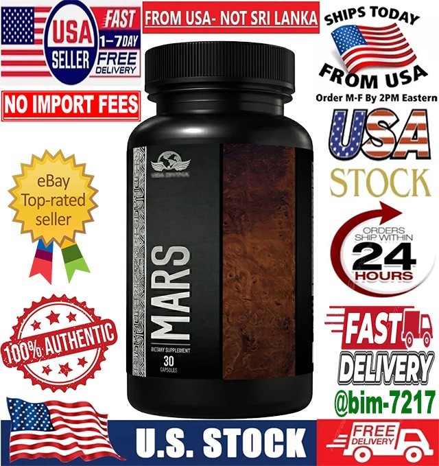 VlDA DlVlNA MARS Tablets Men Libido Energy TongkatAli 30 Tablets 🔥US Seller🔥