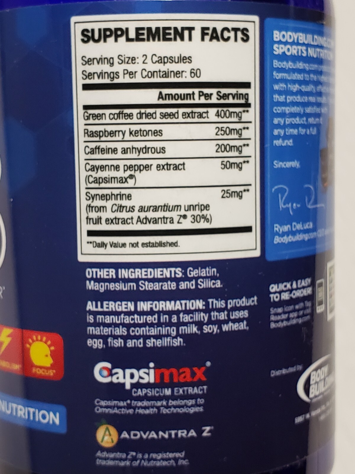 Bodybuilding.com - PYRO PRO - Thermogenic Ignitor - 120 Capsules - Exp 6/2025