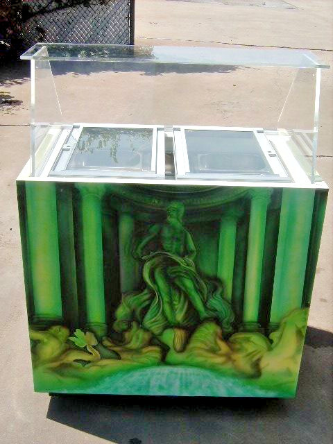 Hand Painted Gelato Case/Freezer