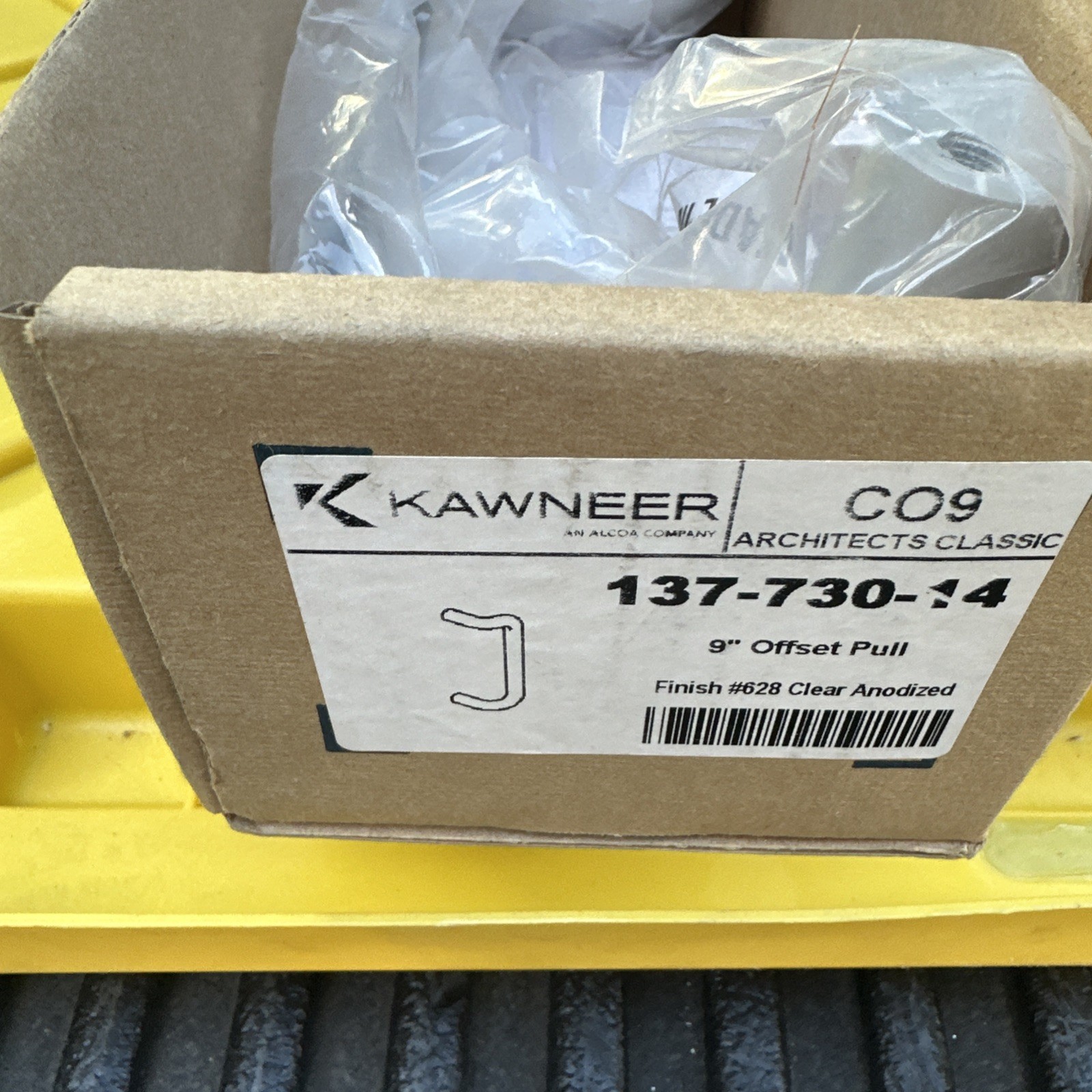 Kawneer 137730-14 Architects Classic Door Pull CO-9 NEW CLEAR ANODIZED ALUMINUM