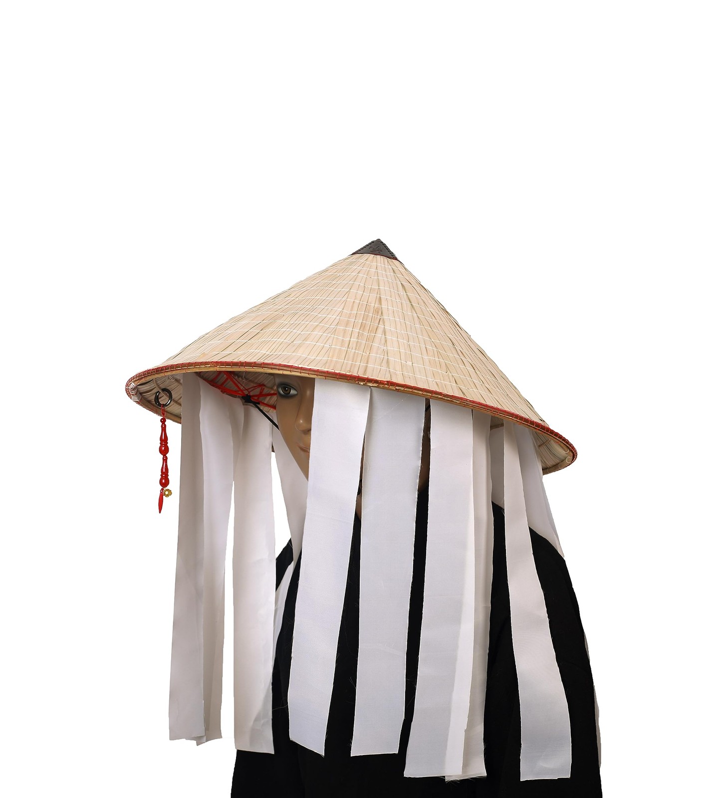 Japanese Swordsman Samurai Anime Cosplay White Hat