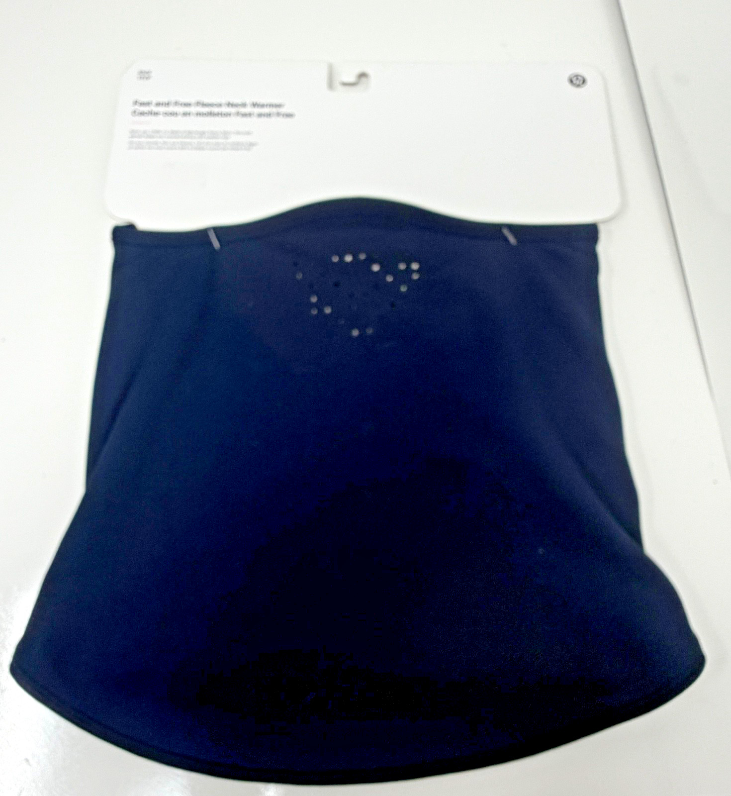 Lululemon Fast & Free Fleece Neck Warmer  True Navy Blue  Size XS/S