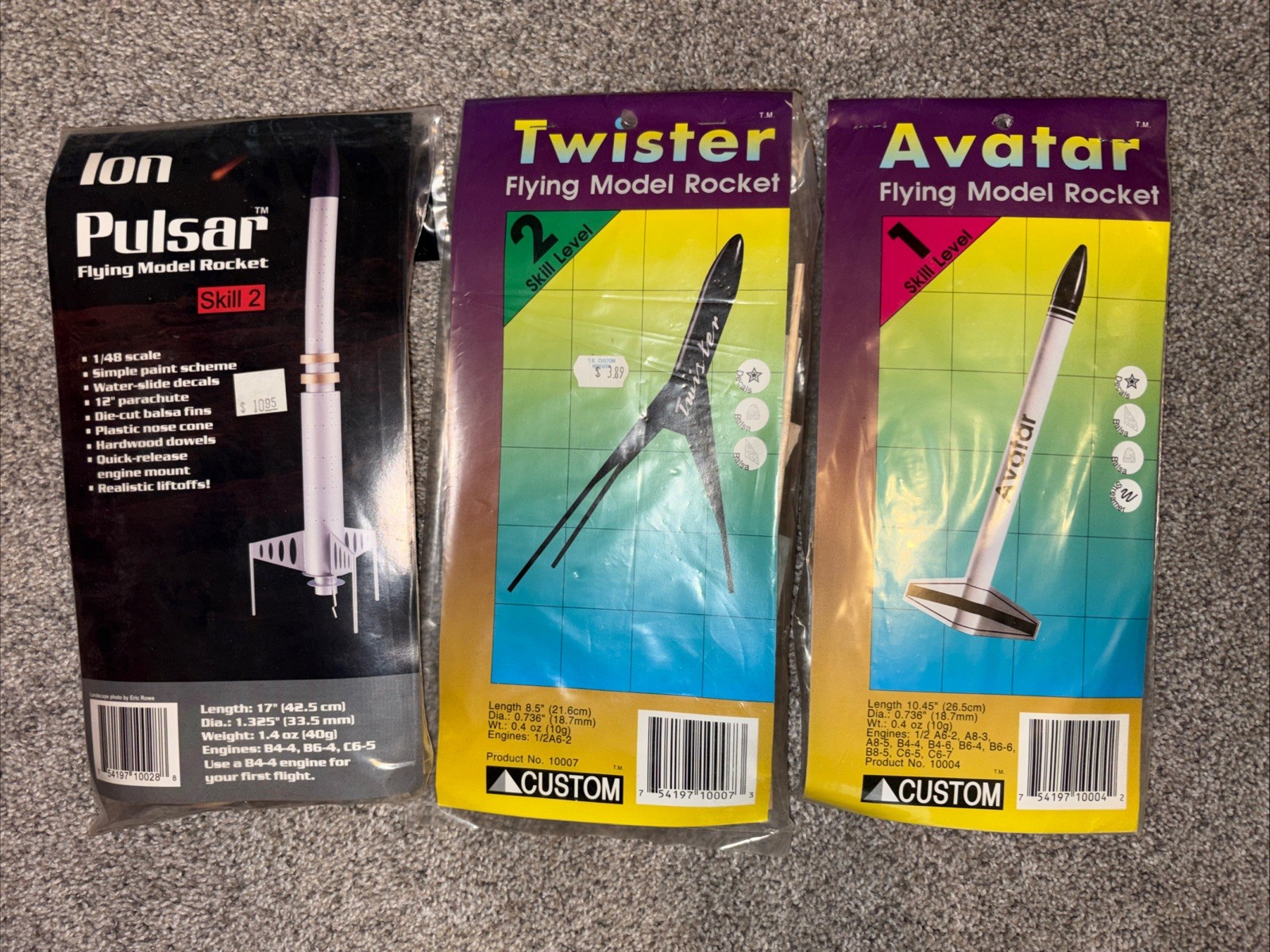model rockets kits (lot Of 21)