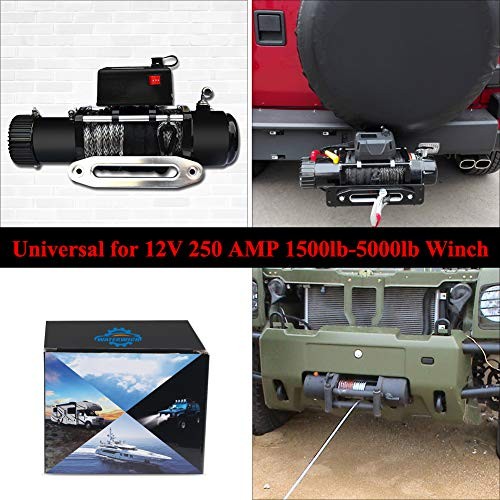 12V 250A Winch Solenoid Relay Contactor+2pcs Wireless Winch Remote Control