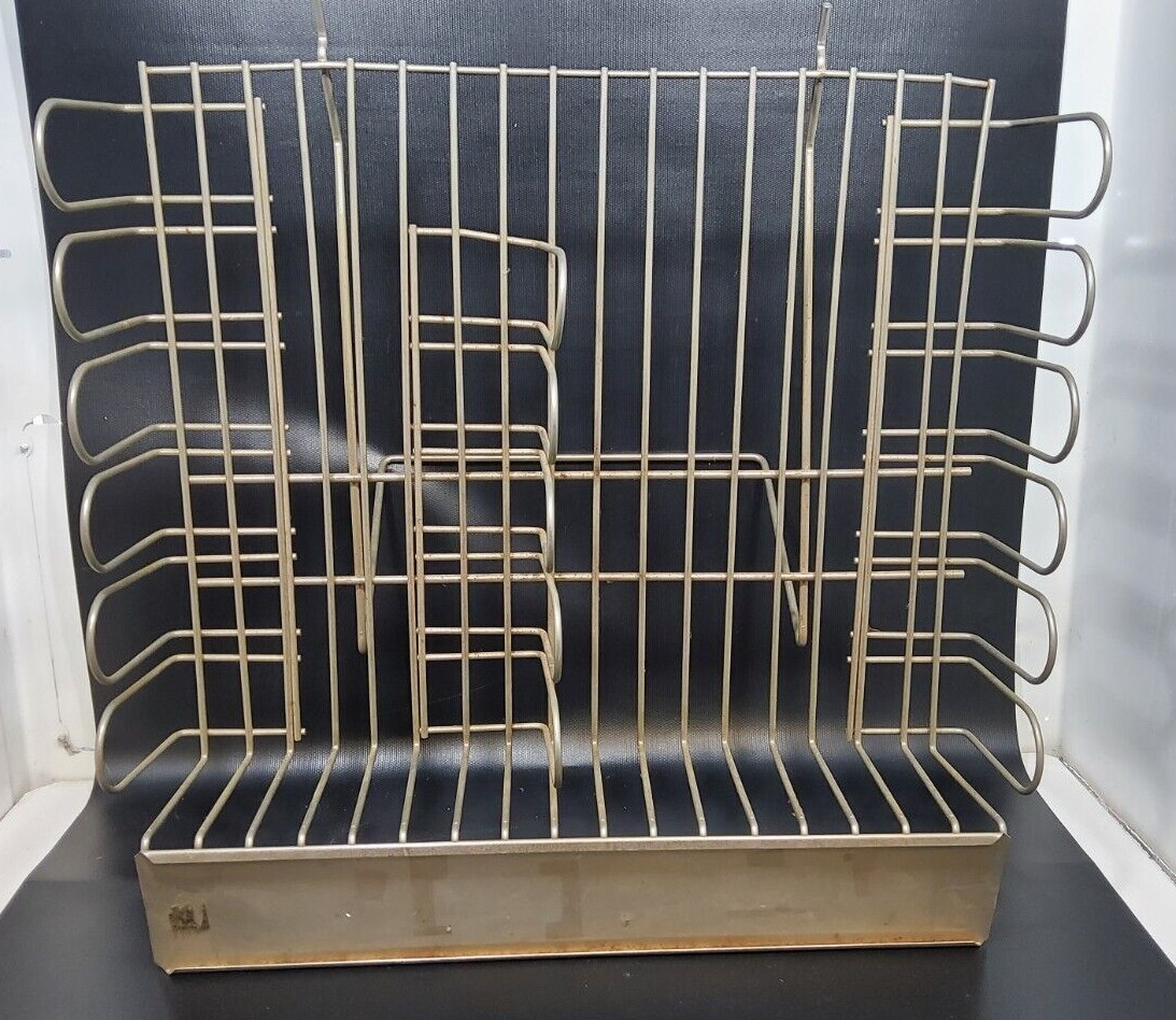 Vintage General Store Wire Retail Display Shelf Freestanding / Wall Mount