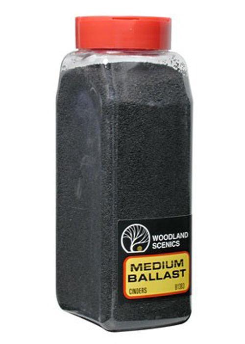 Woodland Scenics B1383 Ballast Medium Cinder 32oz