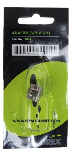 Grex 1/8" Female to 1/8" Female Adapter