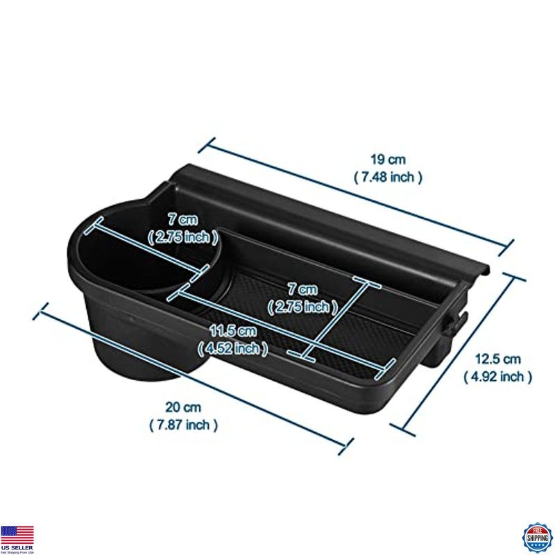 Car Glove Box Organizer & Cup Holder Tray - Fits Model 3 & Model Y Perfectly!
