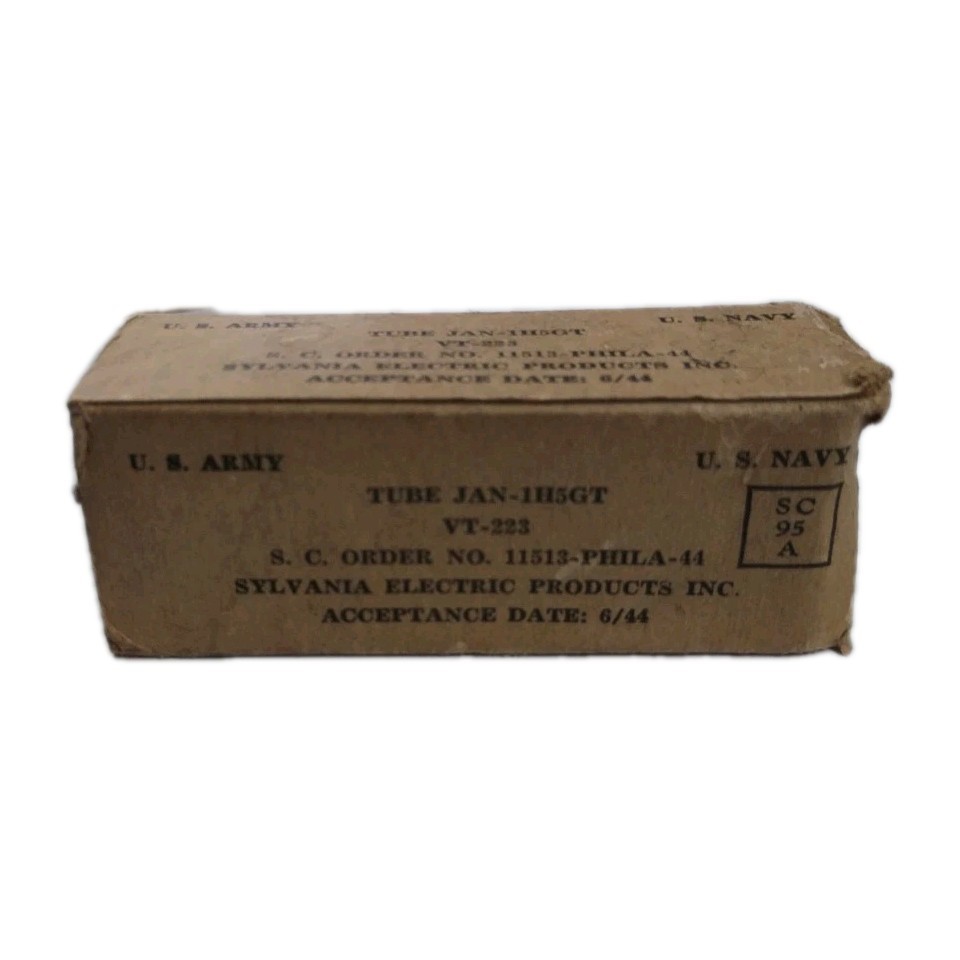 Sylvania Electronic Tube 1H5GT NEW in box Vintage Vacuum Tube