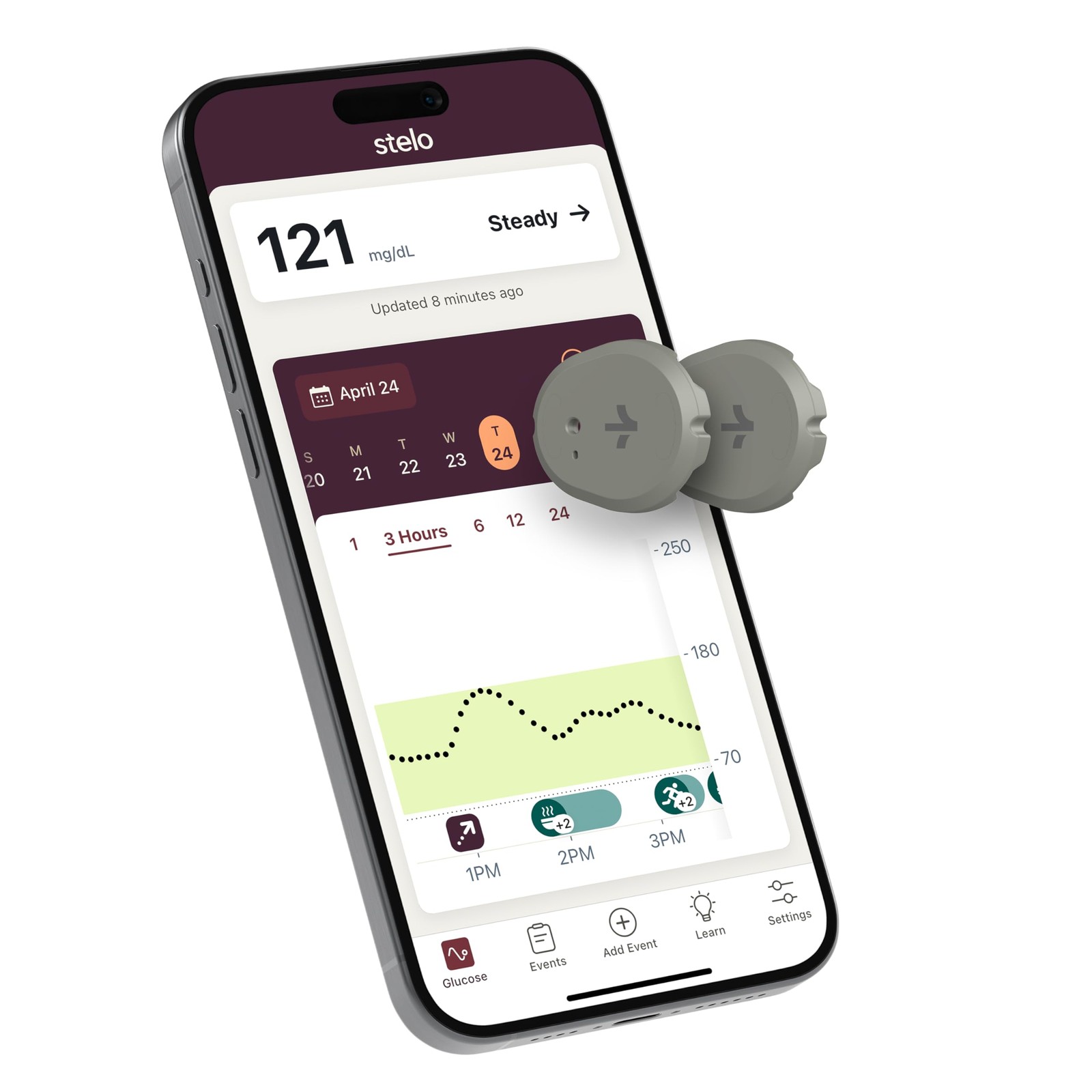 Stelo Glucose Biosensor & App by Dexcom - A Leader 2 Biosensors, Pine Shadow