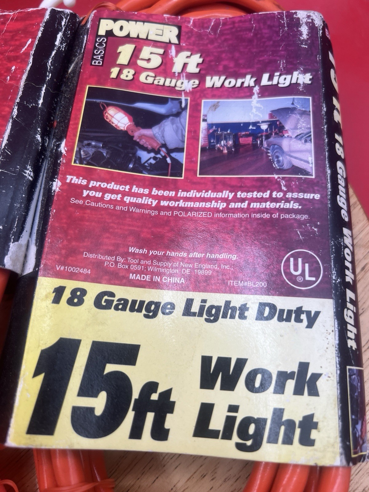 Power Basics 15ft Corded Work Light 75 Watt
