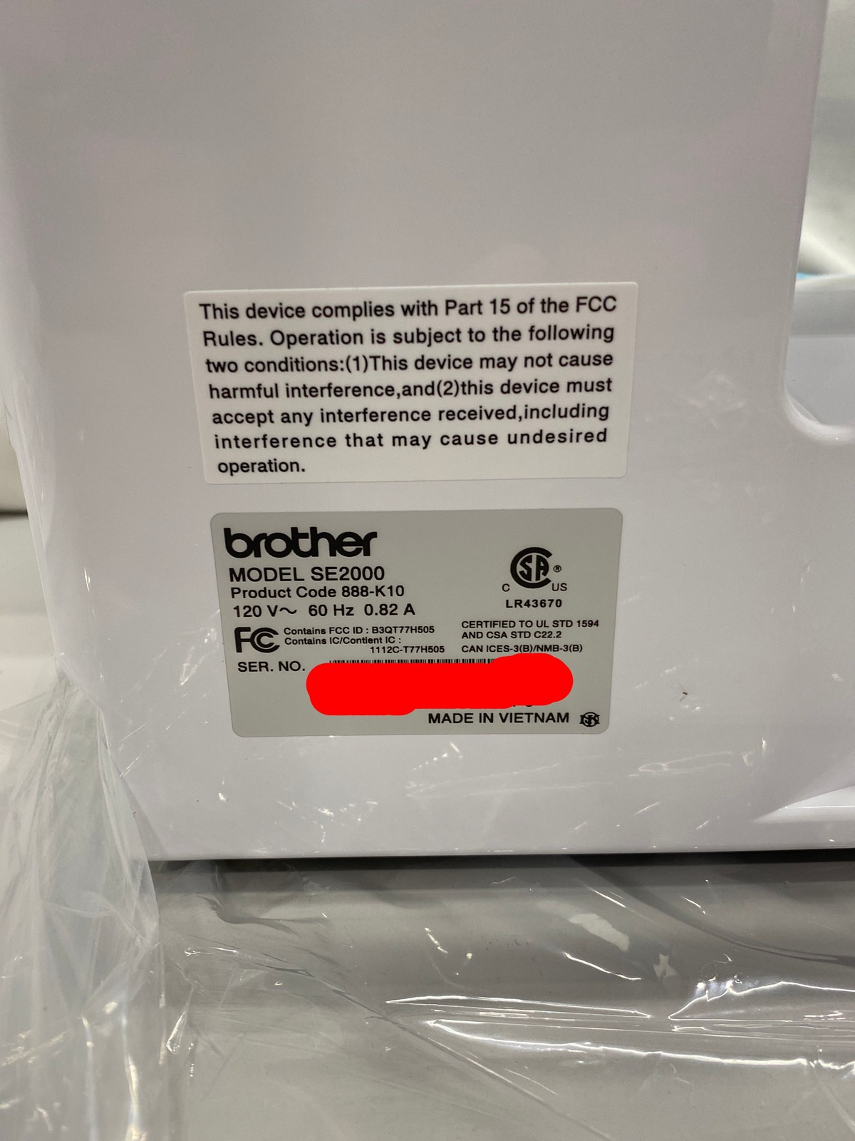 Brother SE200 Computerized Sewing Machine and Embroidery Machine