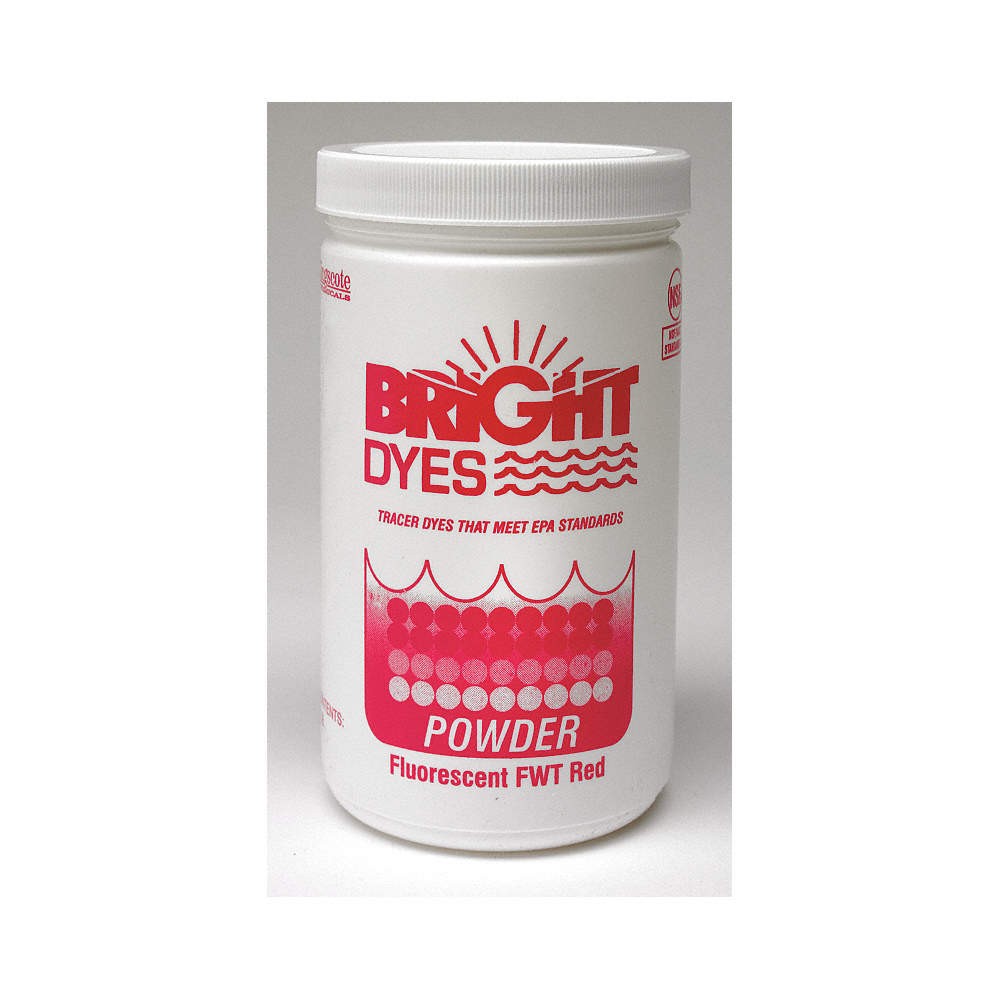 BRIGHT DYES 105403 Dye Tracer Powder,Fluorescent Red,1 lb 9DTY7