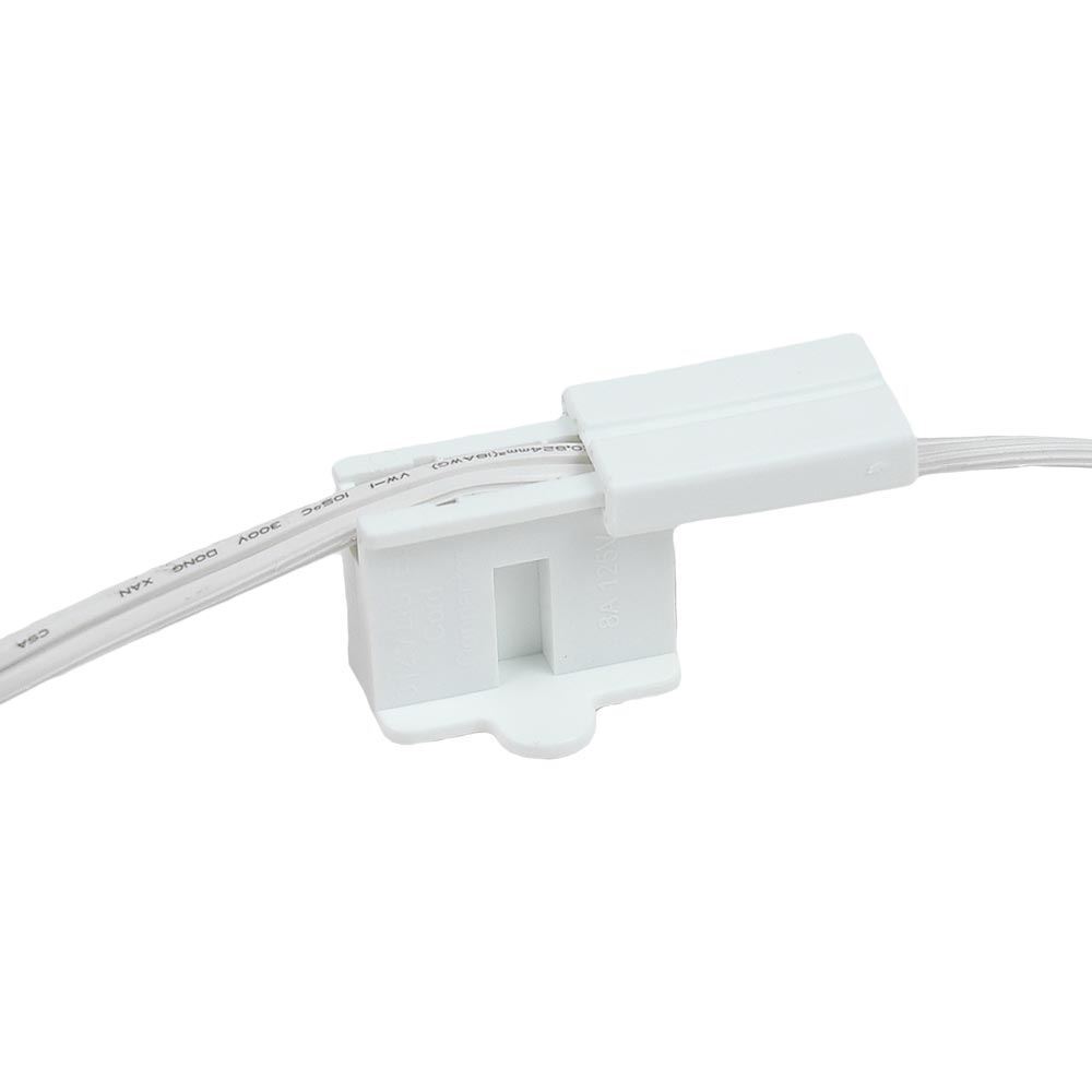 SPT-1 Male/Female Plug, Snap On Vampire Plugs, White, Polarized, 8 AMP