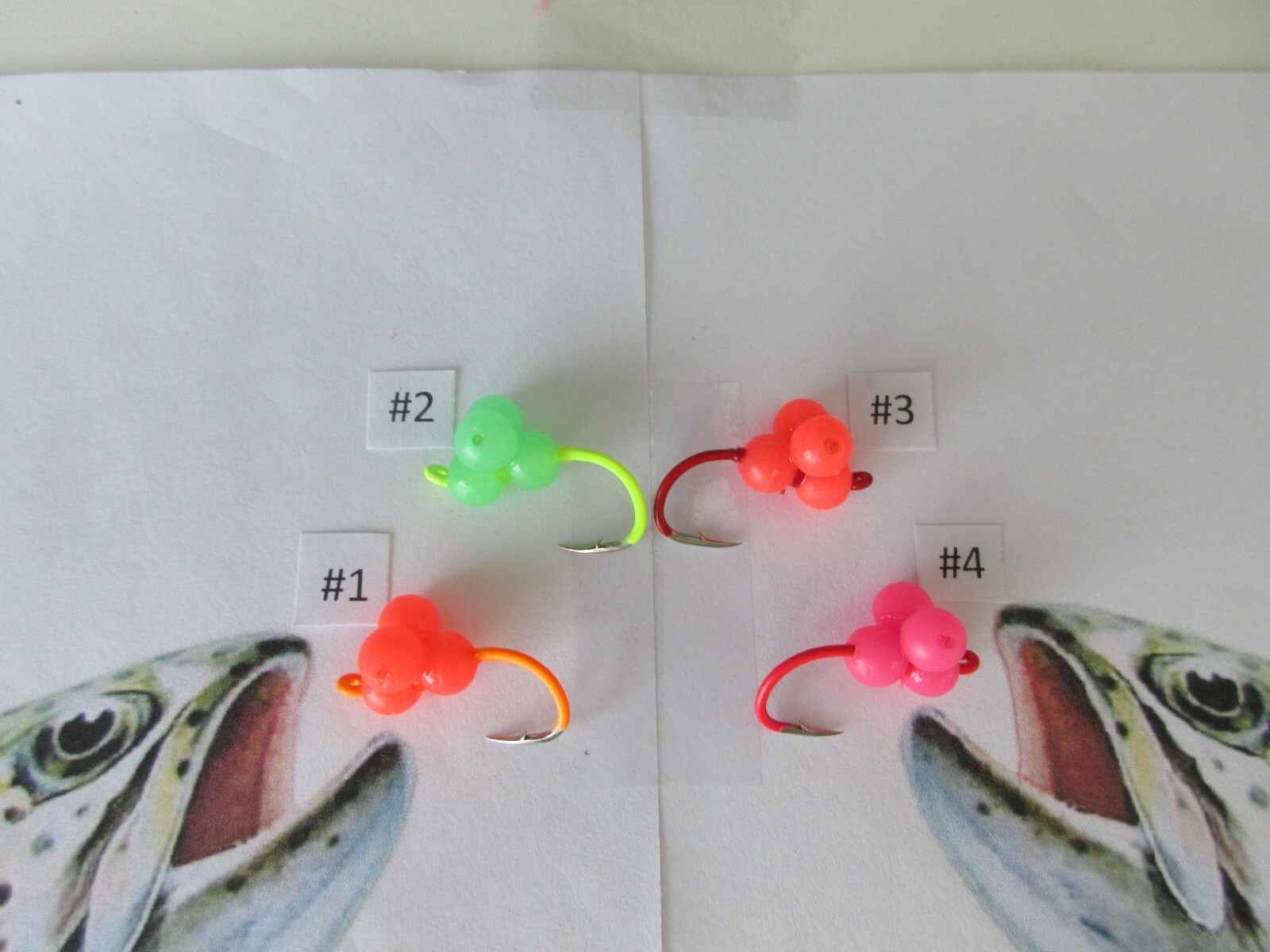 Steelhead/Trout/Salmon Egg Cluster 6mm Beads - "Pick Item, Hook Size & Quantity"