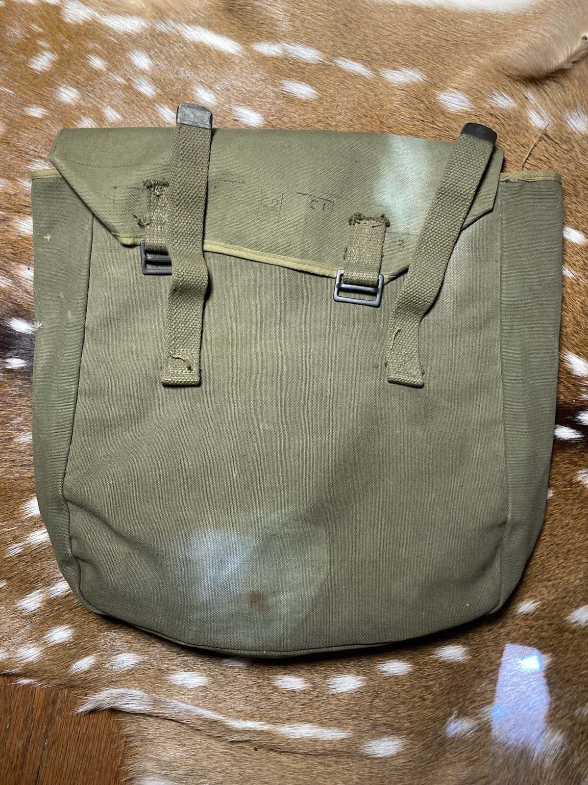 USGI Military Field Pack ARAKELIAN CO. 1945 Olive Green Canvas