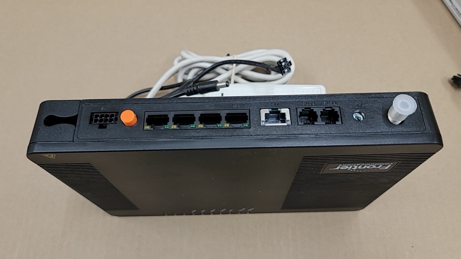 Frontier FRX523 Optical Network Terminal XGS-PON ON with ac adapter