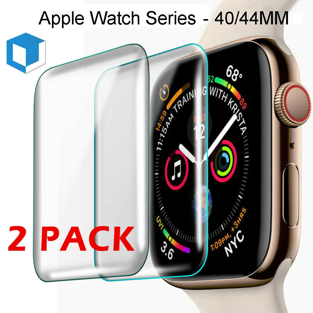 For Apple Watch Series 4/5/6/SE 2 3 Tempered Glass Screen Protector Full Cover
