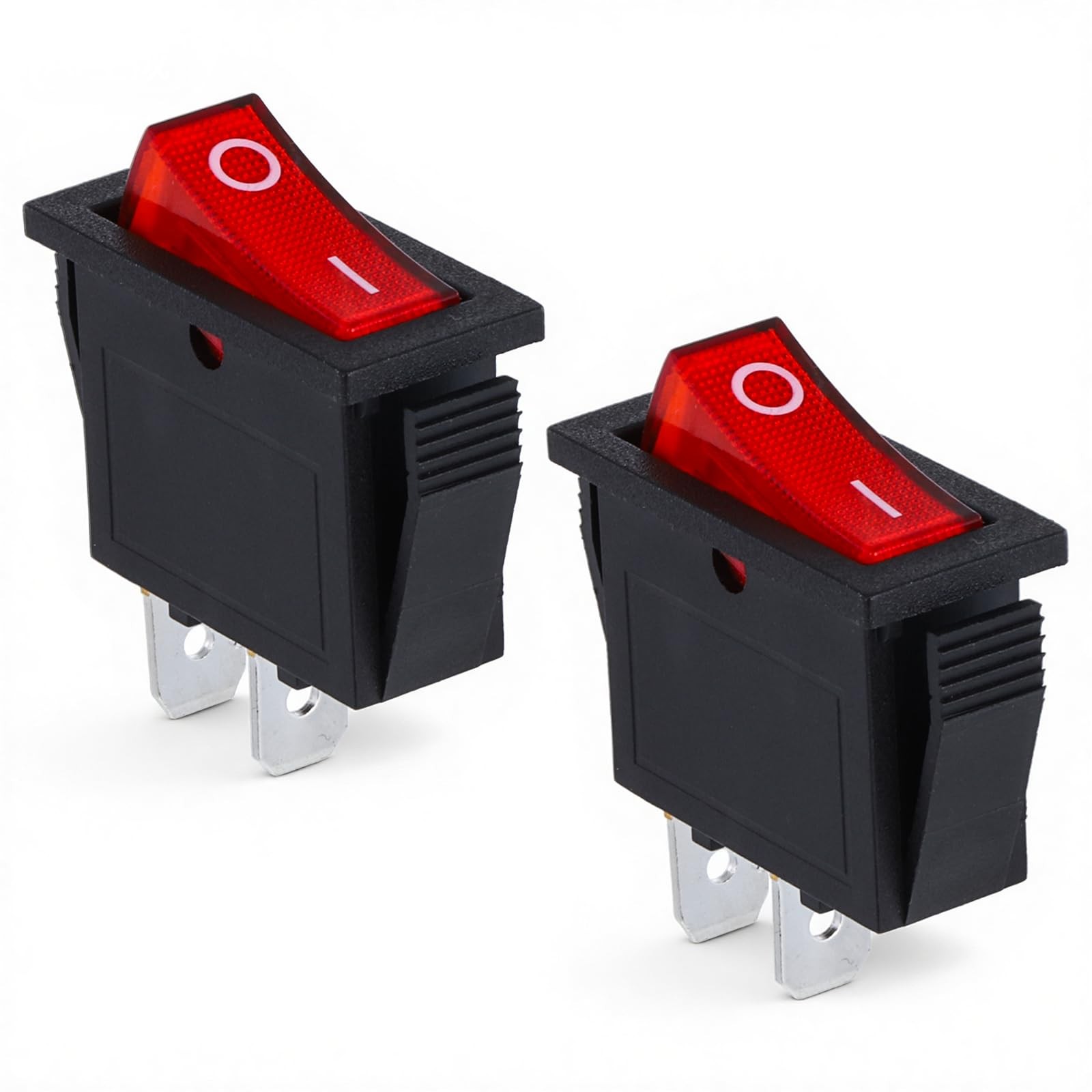 2 Pcs Power Switch On Off 2 Pin 2Position Rocker Switch Ac 250v/15A 125v/20A ...