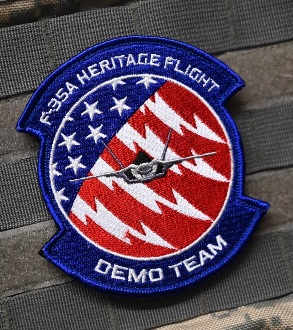 USAF⭐F-35A LIGHTNING II JSF JOINT STRIKE FIGHTER DEMONSTRATION TEAM vêlkrö PATCH