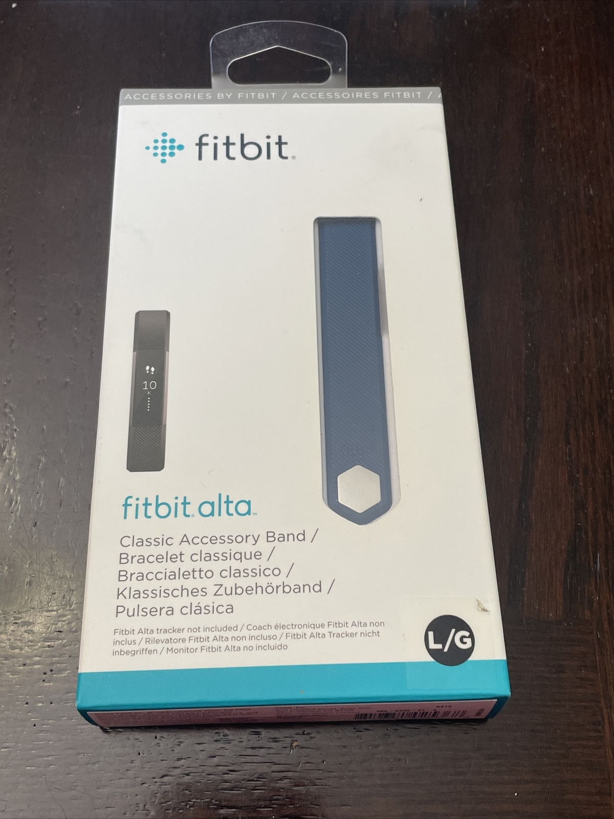 Genuine Fitbit Alta Classic Accessory Band Large L/G Blue NEW