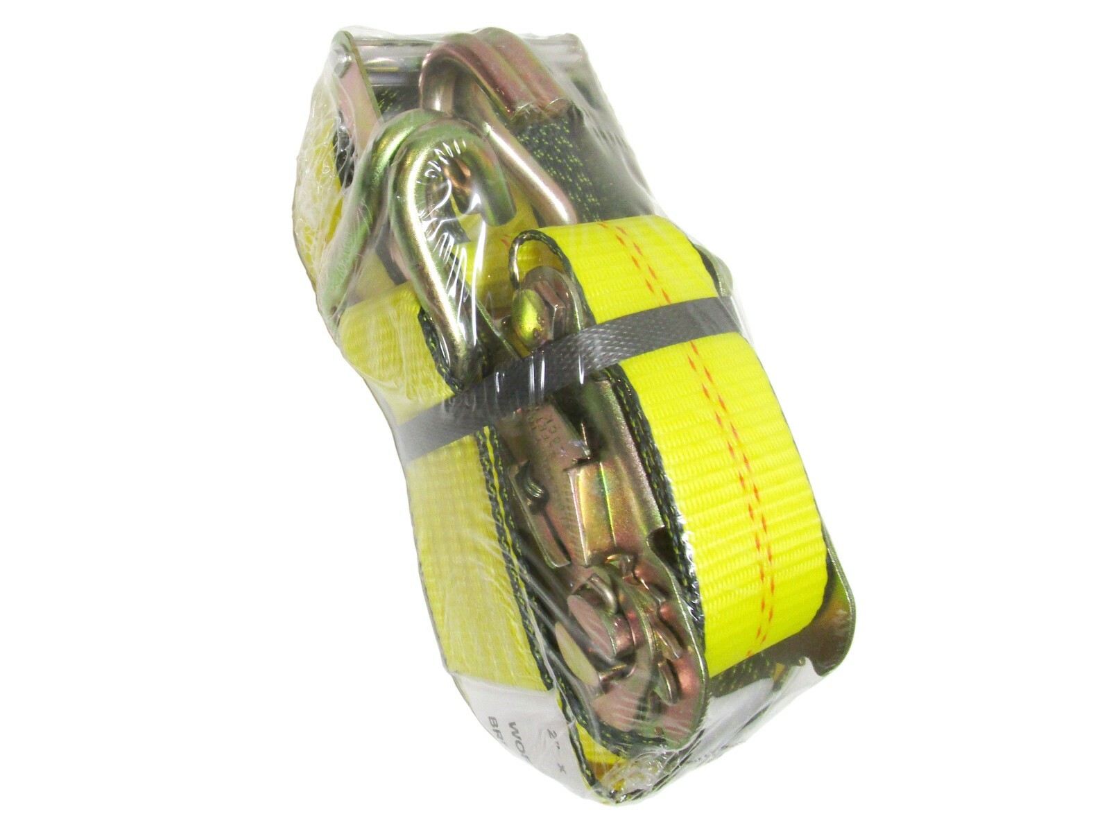 Ratchet Tie Down Strap 2" x 27' with Wire J Finger Hook for Cargo Control