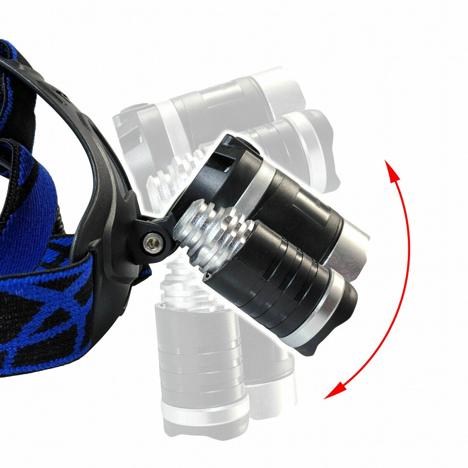 RECHARGEABLE ADJUSTABLE 2250 LUMEN LED HEADLAMP WORK FLASH LIGHT LITHIUM FL8213