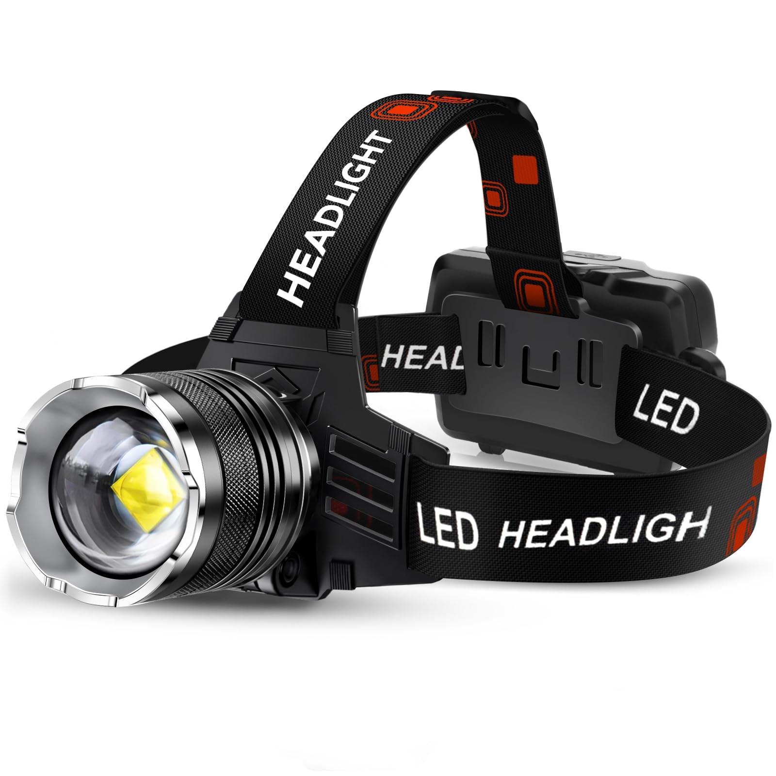 Rechargeable Super Bright Headlamp, 99000 High Lumens Head lamp