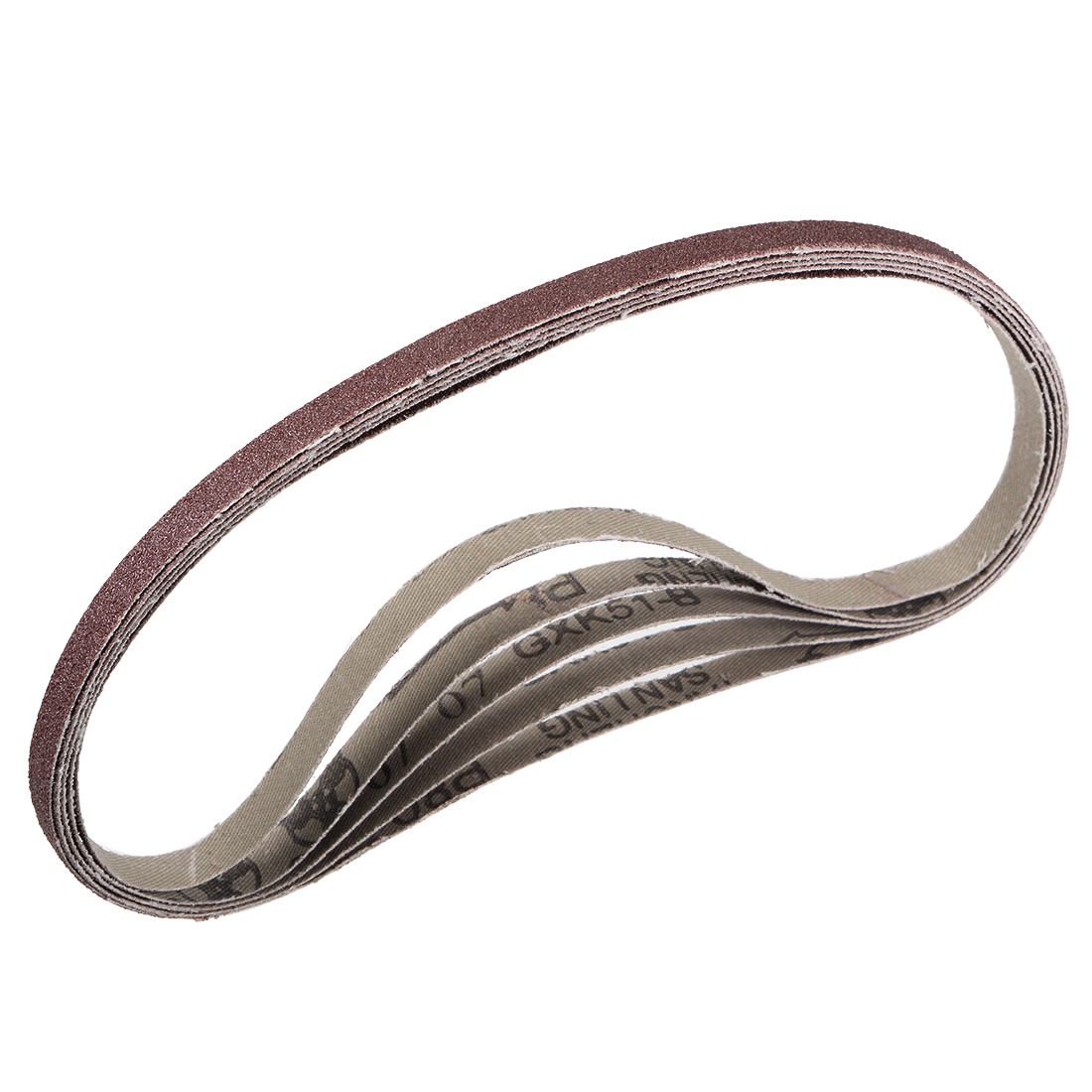 3/8 x 21 Inch Sanding Belt 80 Grit Sand Belts for Belt Sander 5pcs