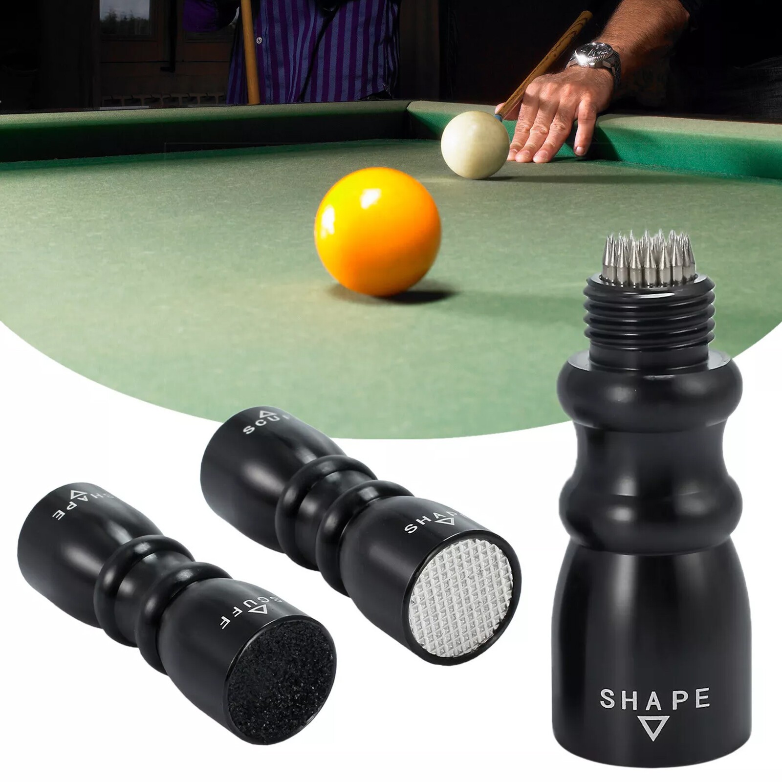 3 in 1 Billiard Pool Cue Tip Tool Scuffer /Shaper /Aerator Billiard accessories
