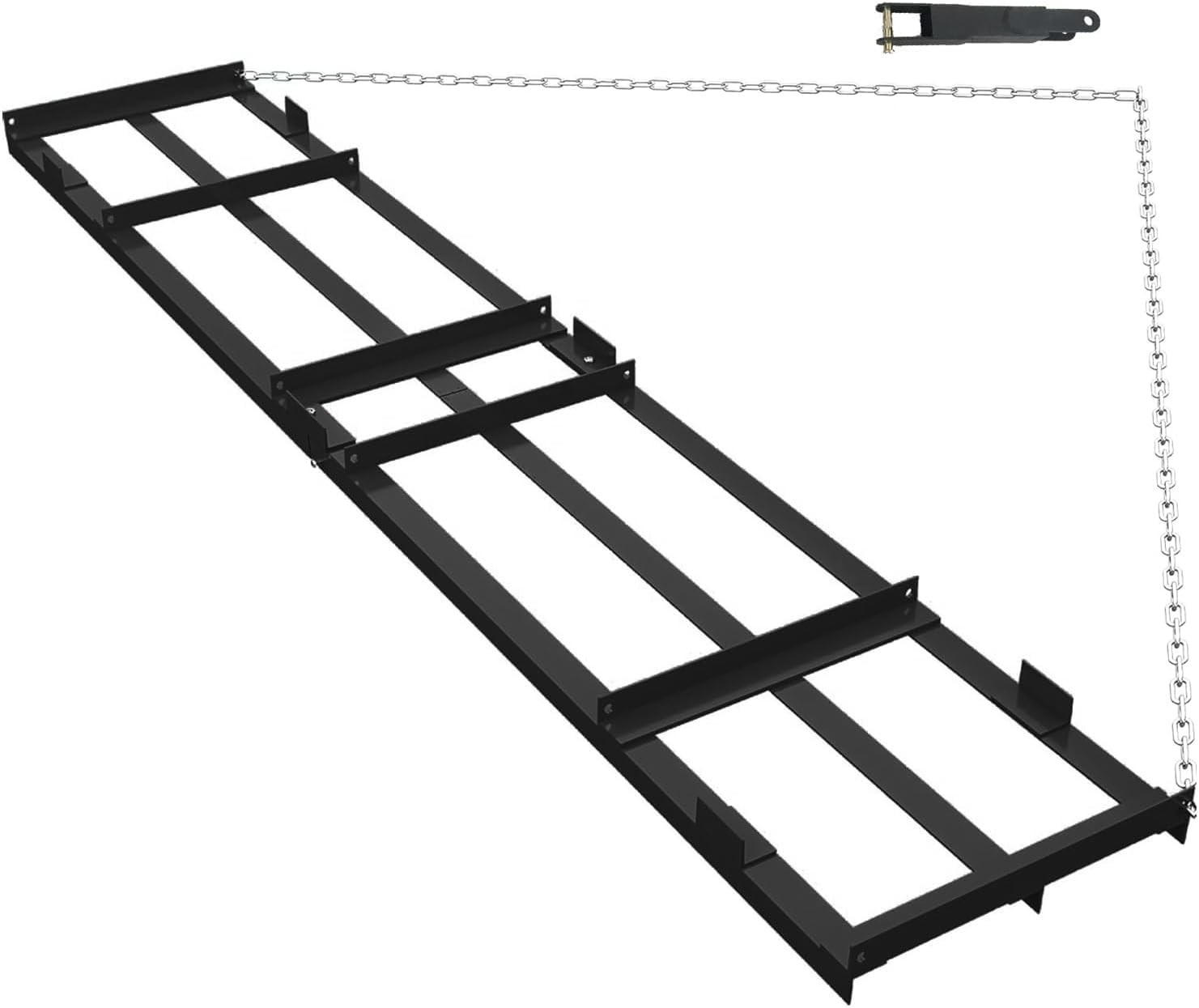 Heavy Duty Drag Harrow W/ 6 FT Chain,Tow Behind Lawn Rake ATV UTV Tractor Lawn