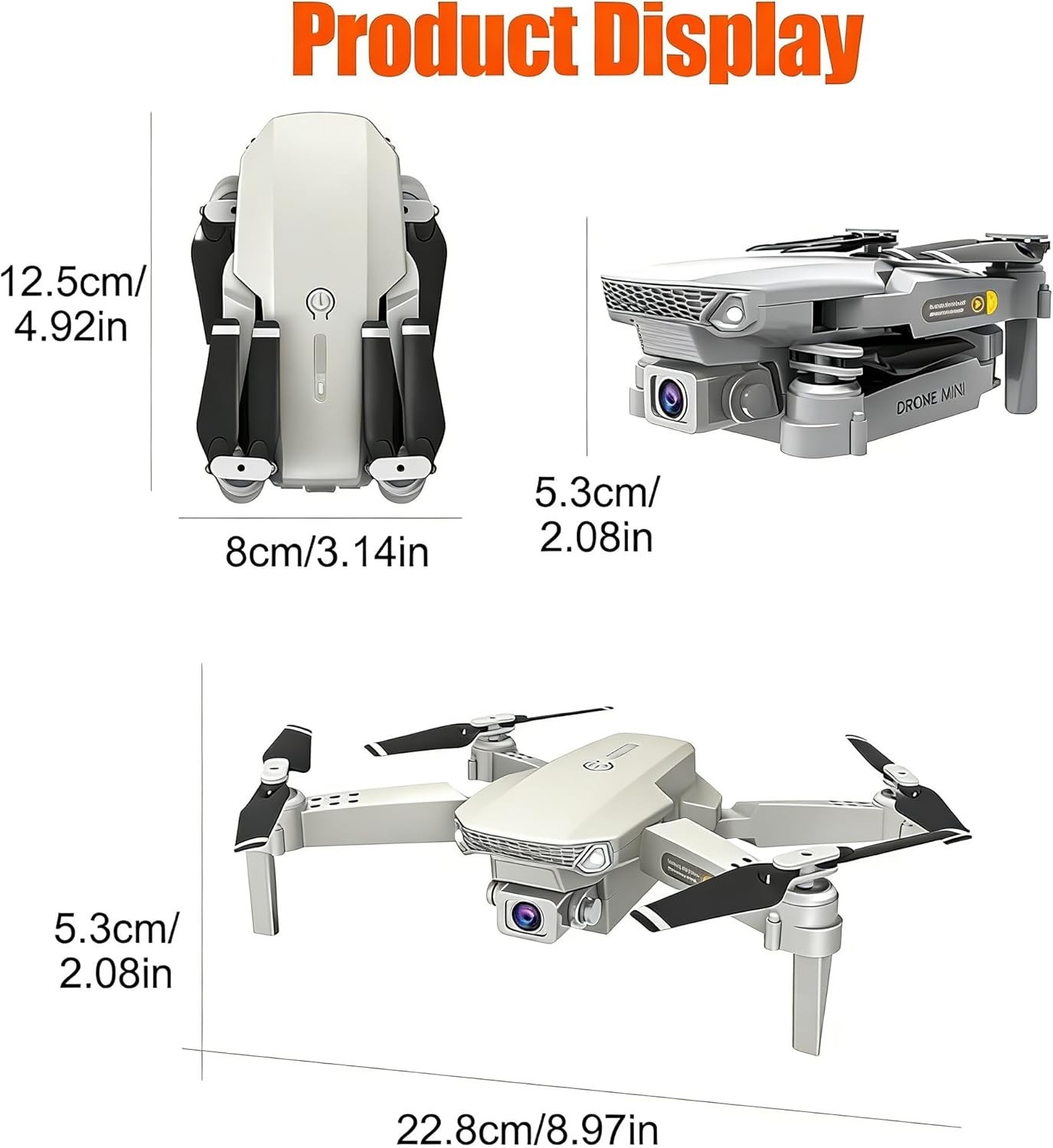Foldable 4K Camera Drone for Adults WiFi FPV Gesture Control 30Min