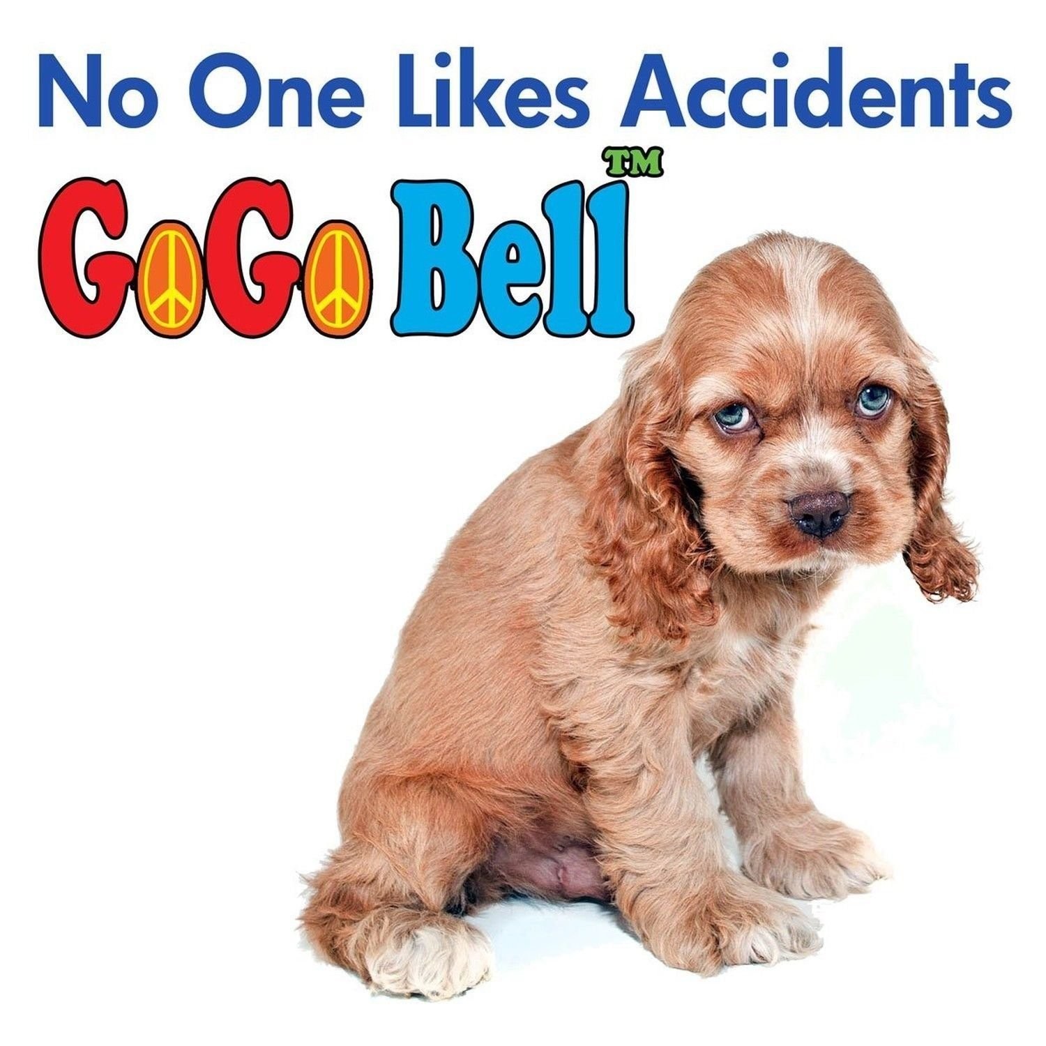 GoGo Bell Dog Doorbell for Housebreaking/Housetraining Door Bell/Potty White