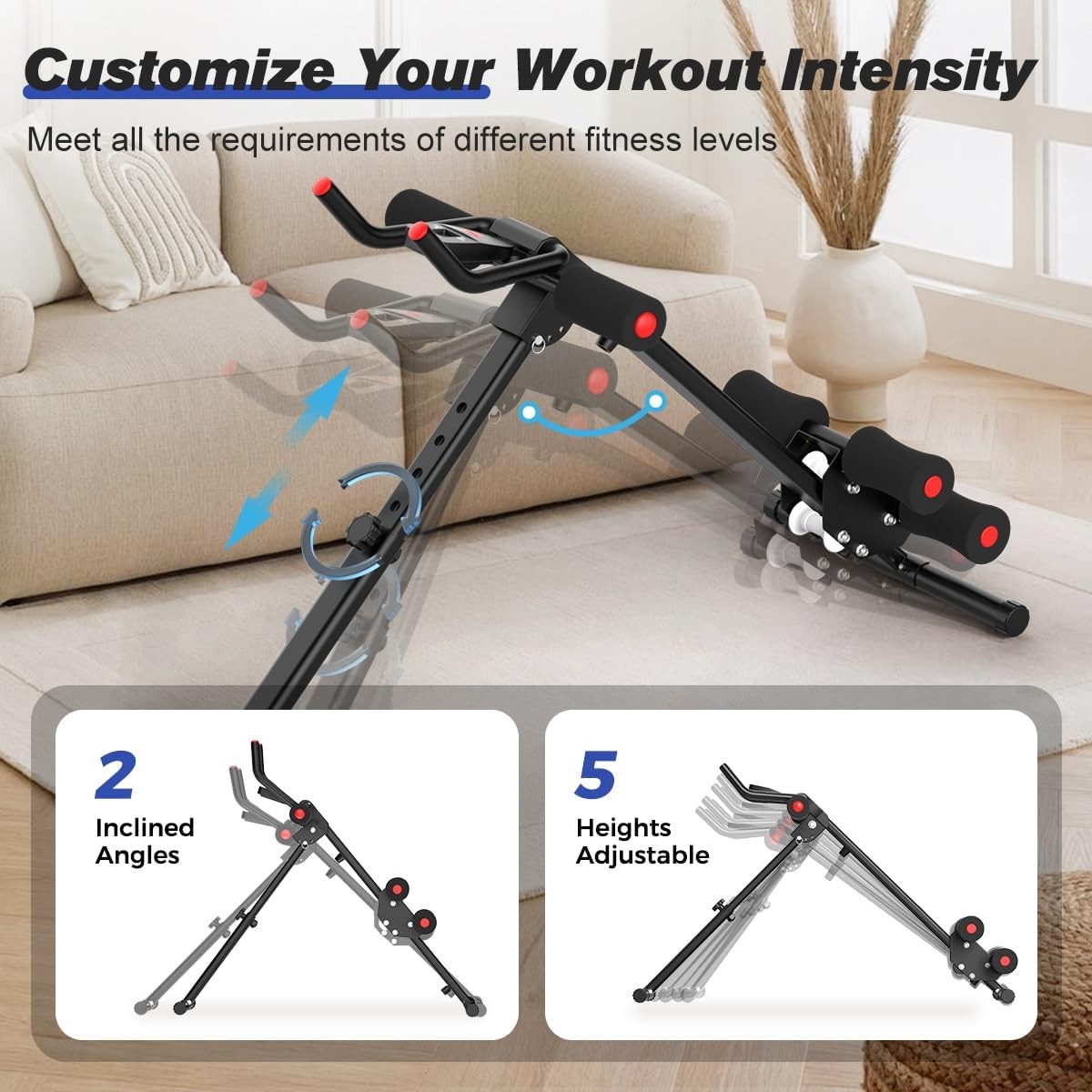 AB Workout Machine Abdominal Trainer Foldable