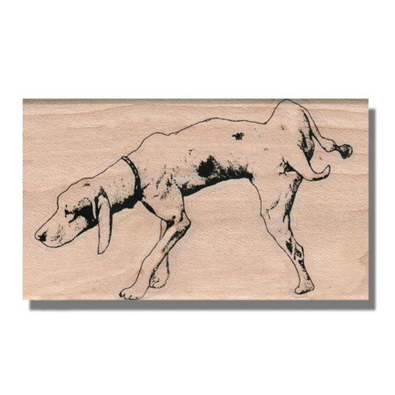 Rubber Stamp, Fun Pointer Dog, Bird Dog Stamp,Dog Gift,Pointing, Lifting Leg,Pet