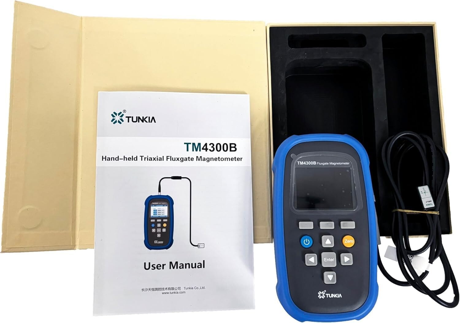 3-axis Fluxgate Magnetometer with Range 0~2000 μT Accuracy Class 2 USB Interface