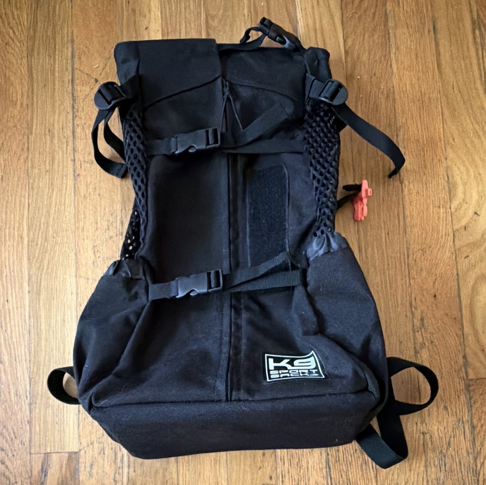 K9 Sport Sack (Air 2, Medium) Black Dog Carrier Backpack, Adjustable Straps