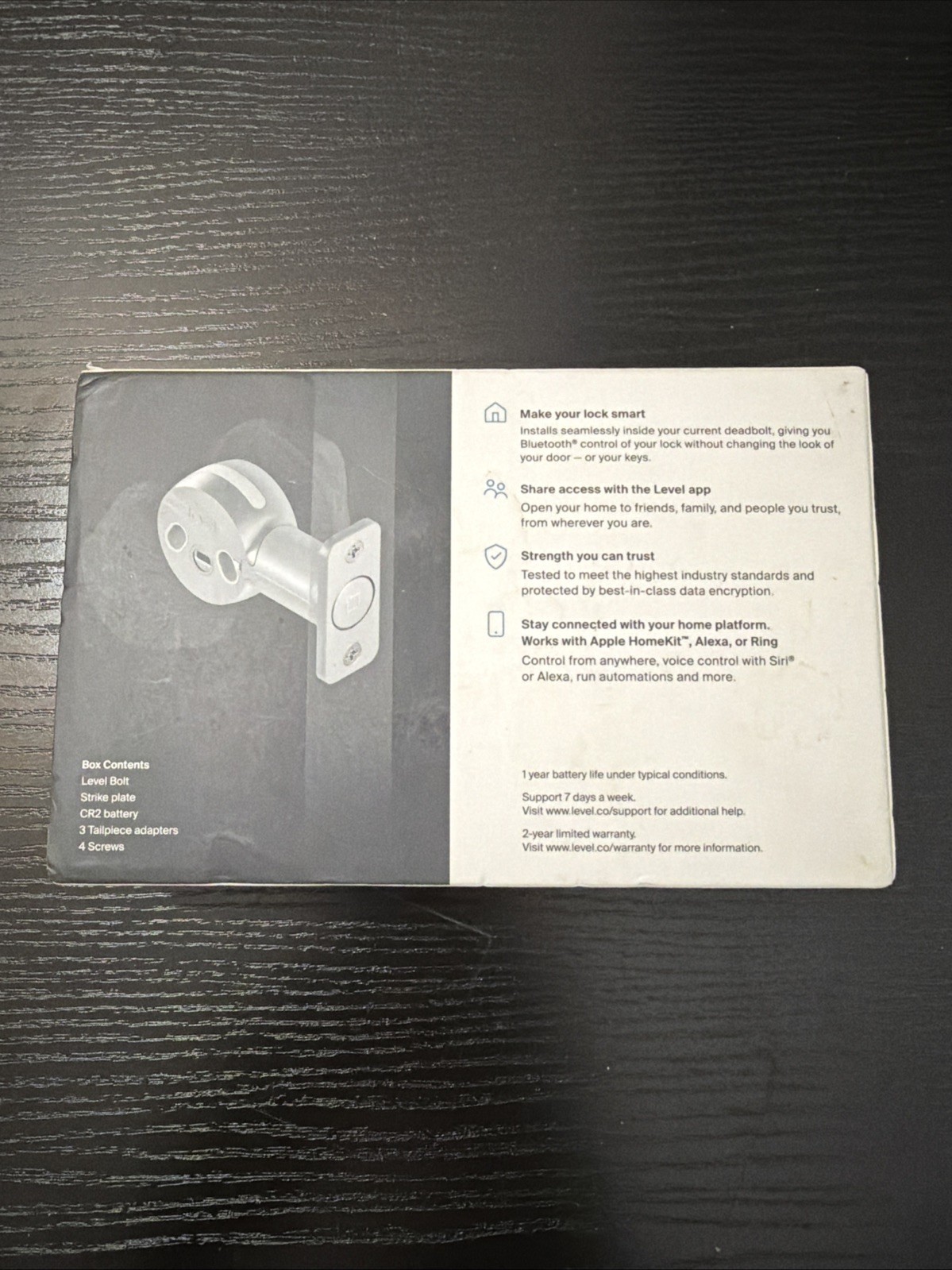 Level Bolt Keyless Entry Smart Lock - C-D11U