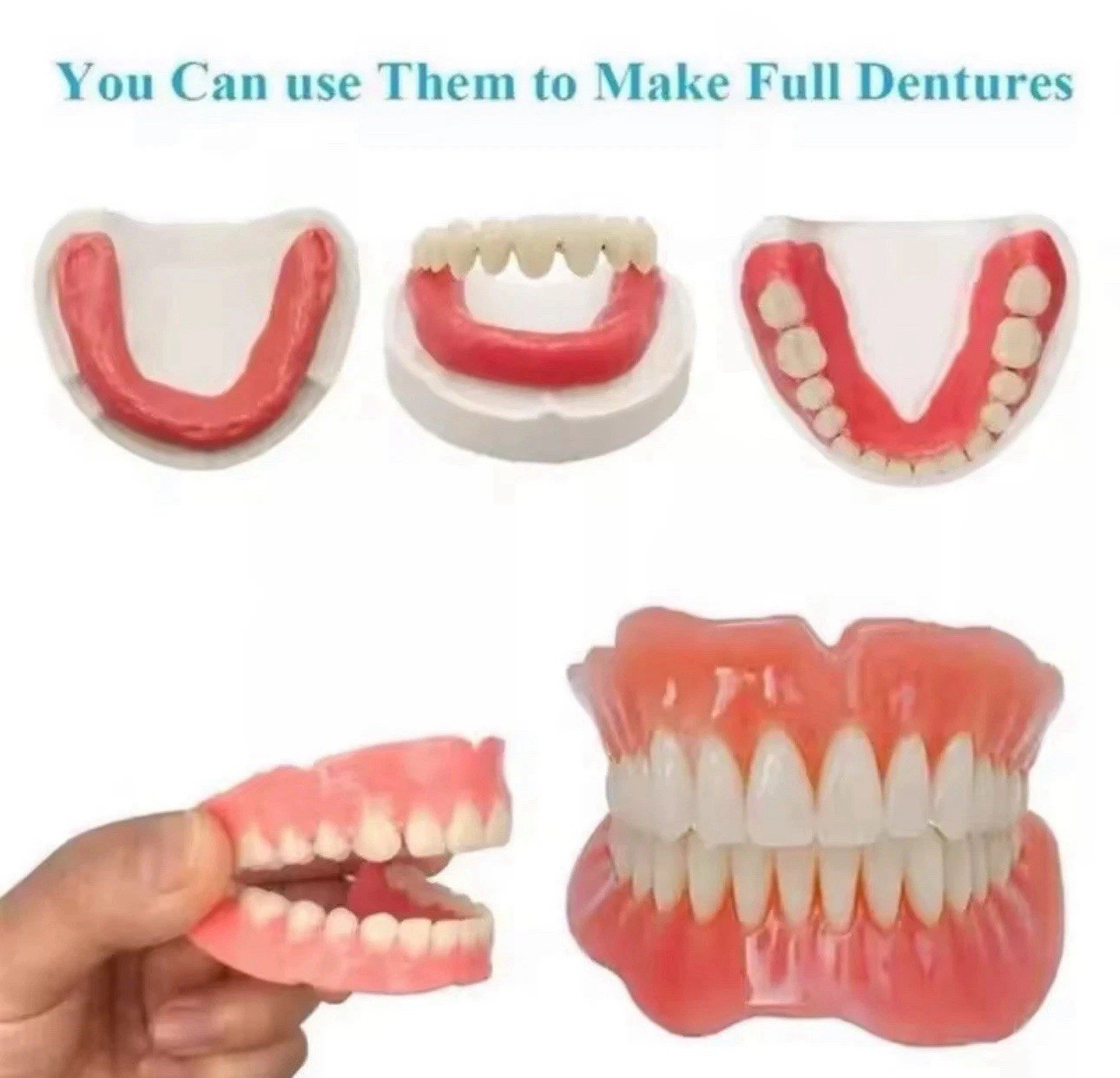 Functional DIY Denture for Confident Eating & Drinking